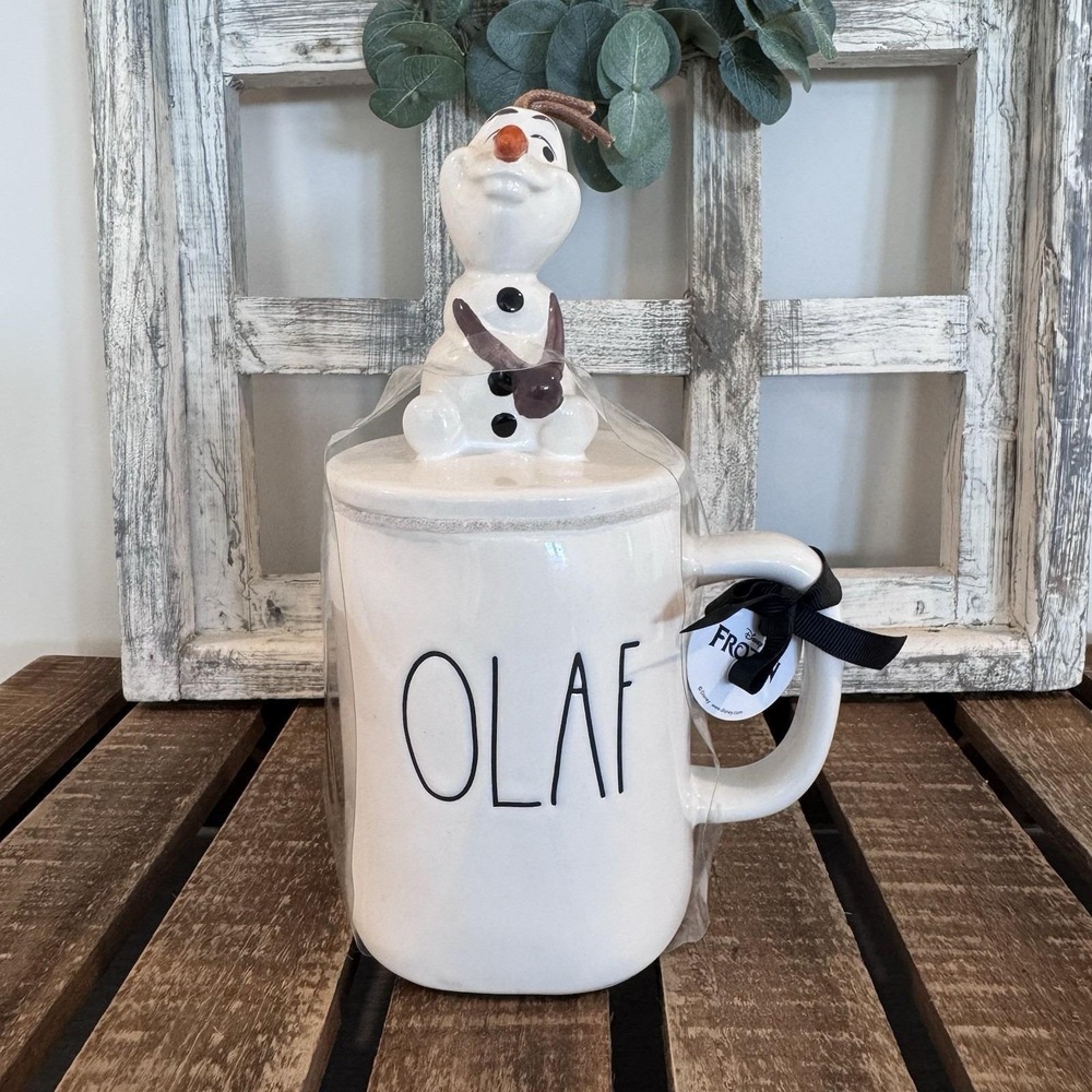 NEW Rae Dunn Artisan Collection by Magenta OLAF from FROZEN Lidded Mug